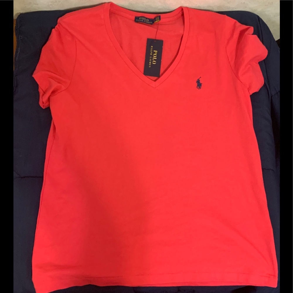 Brand new Hot pink polo size large, fits like M